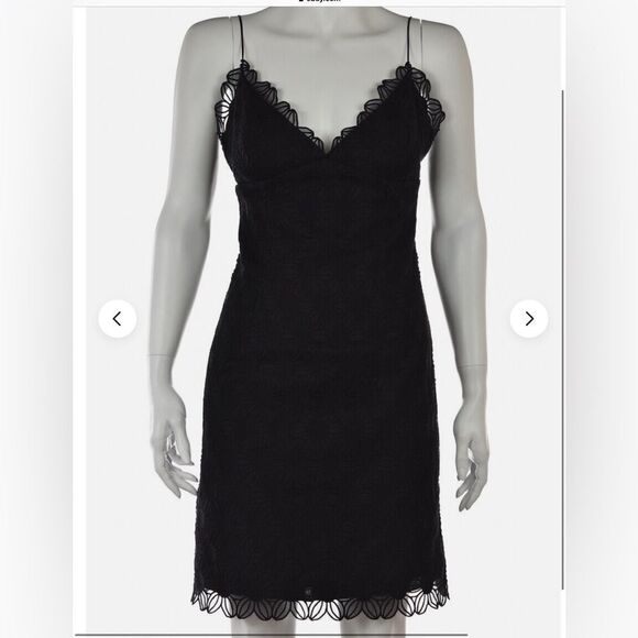 Milly Floral Textured Sheath Short Spaghetti Strap - Picture 1 of 9